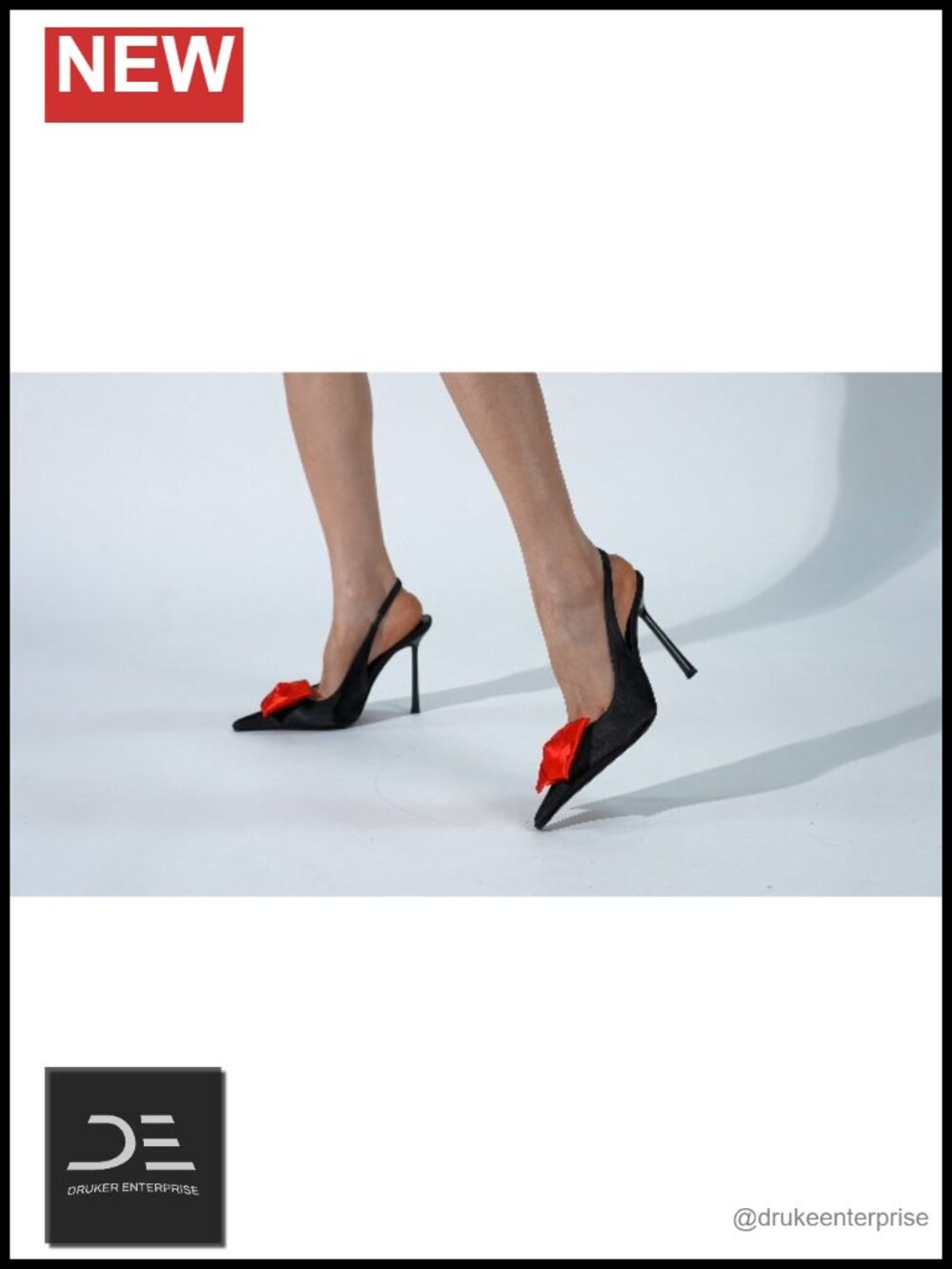 Satin Square Rose Slingback Pumps Pointed Toe Stiletto Heels Women's - Picture 6 of 6